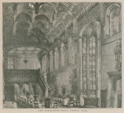 Juhlasali, Crosby Hall, Lontoo tekijältä Henry William Brewer