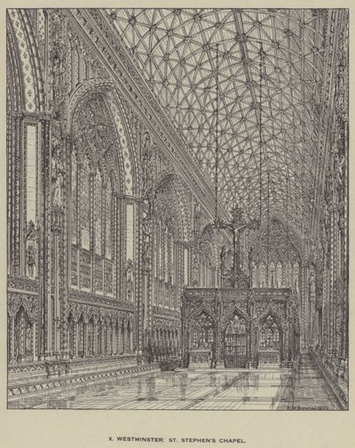 Westminster, St Stephens Chapel tekijältä Henry William Brewer