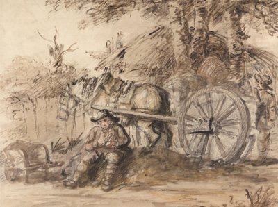 Carter täyttämässä putkeaan tekijältä Henry William Bunbury