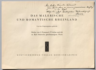 Kuvankaunis ja romanttinen Reininmaa, 1928. tekijältä Henry Winkles