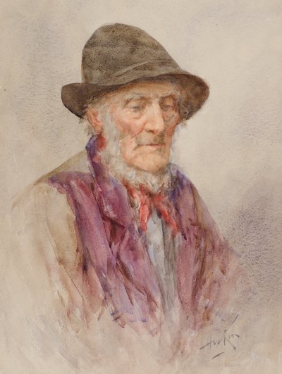 Old Hynd (akvarelli) tekijältä Henry Wright Kerr