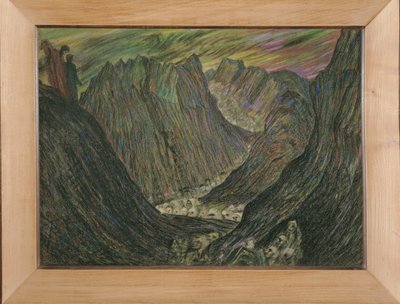 Dante et Virgile aux enfers - Dante ja Vergilius Infernossa: kadotettujen kulkue kultaisessa lyijysakissa ... (pastelli) tekijältä Henry De Groux