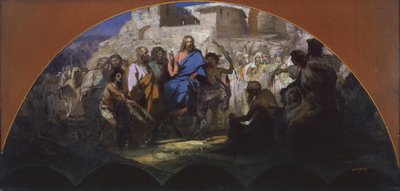 Kristuksen koetus Jerusalemiin, 1876 tekijältä Henryk Siemiradzki