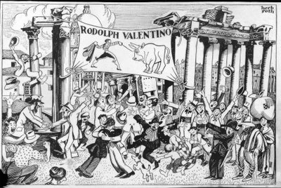 Rudolph Valentinon saapuminen tekijältä Herb Roth