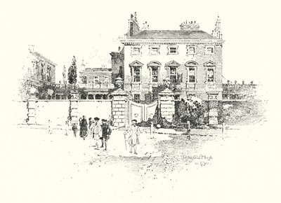 Chesterfield House, Lontoo, vuonna 1790 (litho) tekijältä Herbert (after) Railton