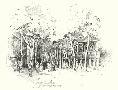 Orchestra Grand Walk, Marylebone Gardens tekijältä Herbert (after) Railton