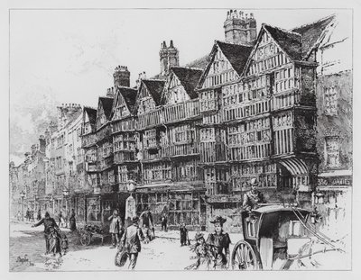Staple Inn (kaiverrus) tekijältä Herbert (after) Railton