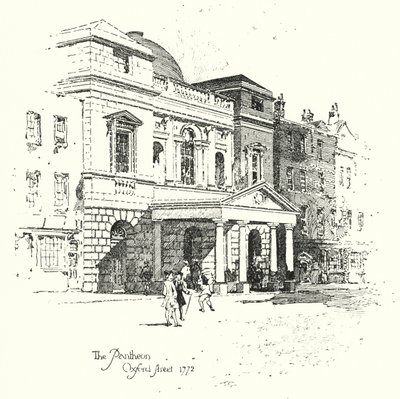 Pantheon, Oxford Street, Lontoo tekijältä Herbert (after) Railton