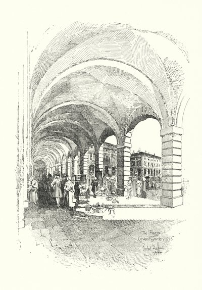 Piazza, Covent Garden, Lontoo tekijältä Herbert (after) Railton