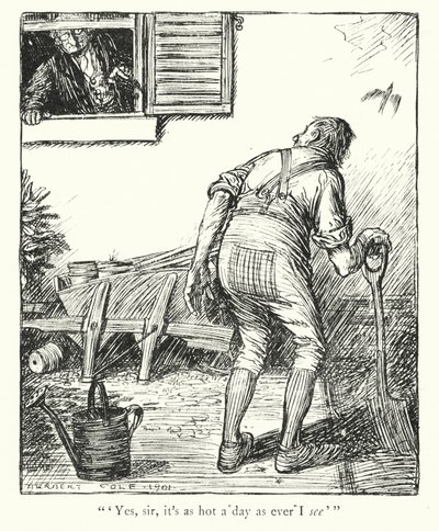 Ingoldsby Legends: Jerry Jarvisin peruukki (litografia): Jerry Jarvisin peruukki (litografia) tekijältä Herbert Cole