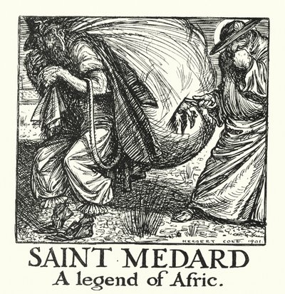 Ingoldsby Legends: Medard, A Legend of Afric (litografia). tekijältä Herbert Cole