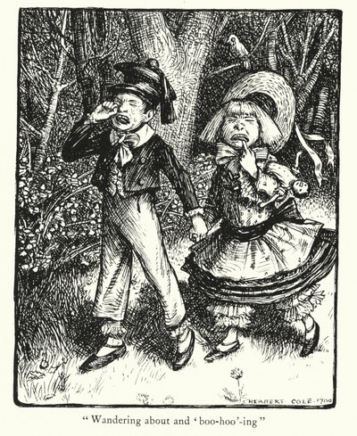 Ingoldsby Legends: (litografia): Babes in the Wood (litografia) tekijältä Herbert Cole