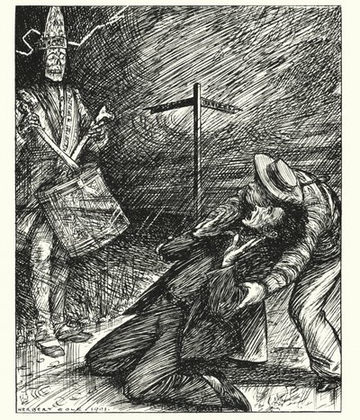 Ingoldsby Legends: Ingoldbydby: The Dead Drummer (litografia): Kuollut rumpali (litografia) tekijältä Herbert Cole