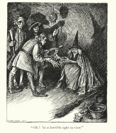 Ingoldsby Legends: (litografia): The Hand of Glory (litografia): The Hand of Glory (litografia) tekijältä Herbert Cole