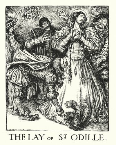 Ingoldsby Legends: Odille (litografia): The Lay of St Odille (litografia) tekijältä Herbert Cole