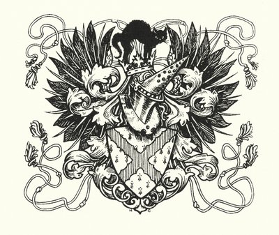 Ingoldsby Legends: Nimiölehden kuvitus (litografia). tekijältä Herbert Cole