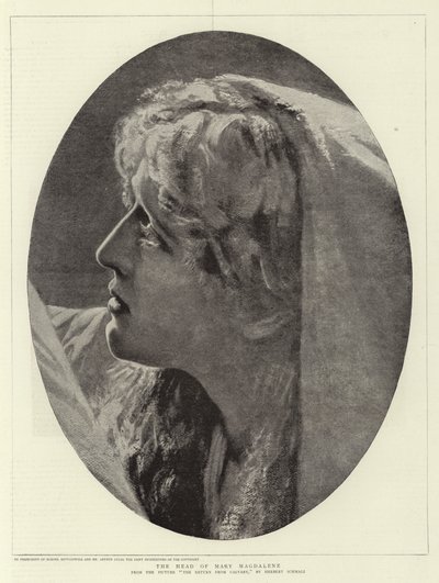 Maria Magdaleenan pää tekijältä Herbert Gustave Schmalz