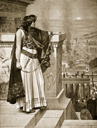 Zenobian viimeinen katse Palmyraan, kuvitus teoksesta 