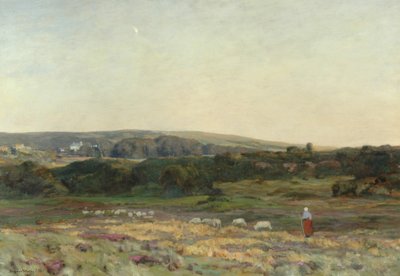 Iltahämärä, Studland, Dorset, 1904 tekijältä Herbert Hughes Stanton
