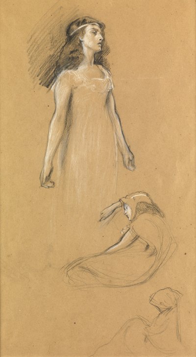 Tutkimus "Tristram ja Yseult", n. 1901 tekijältä Herbert James Draper