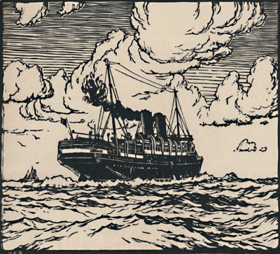 Höyrylaiva merellä, 1919 tekijältä Herbert Kerr Rooke
