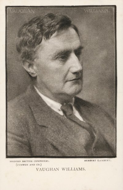 Ralph Vaughan Williams, säveltäjä (m/w kuva) tekijältä Herbert Lambert