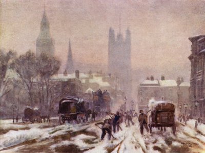 Luminen aamu, Whitehall (värilitho) tekijältä Herbert Menzies (after) Marshall