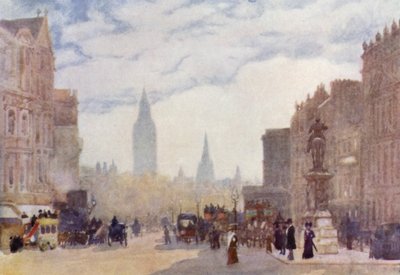 Charing Crossissa (väri litho) tekijältä Herbert Menzies (after) Marshall