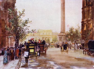 Northumberland Avenue (väri litho) tekijältä Herbert Menzies (after) Marshall