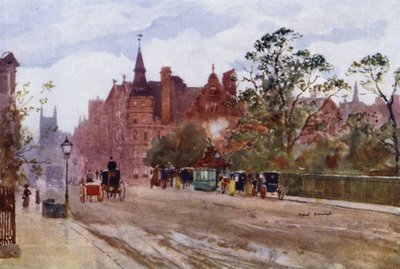 Pont Street, Chelsea (väri litho) tekijältä Herbert Menzies (after) Marshall