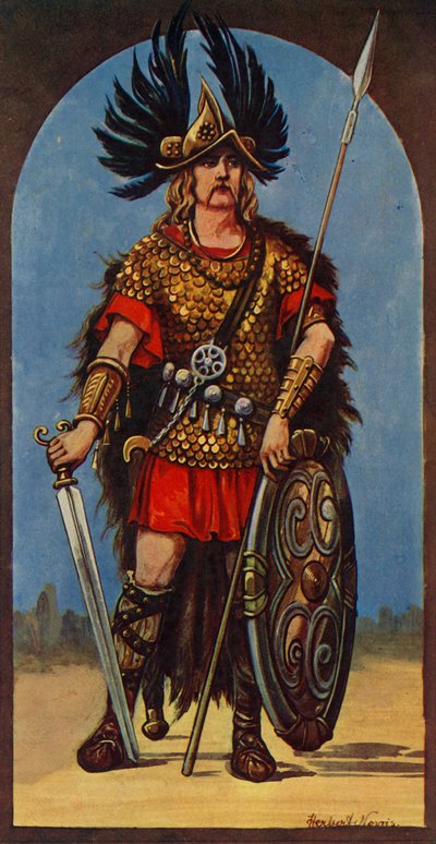 Hengist, Kulmien päällikkö jKr 449, 1924. tekijältä Herbert Norris