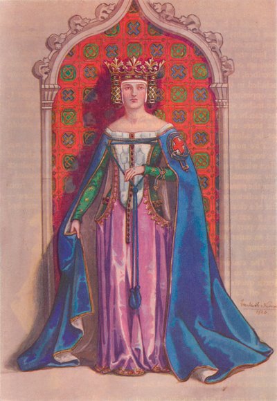 Kuningatar Phillippa 1350, 1926 tekijältä Herbert Norris