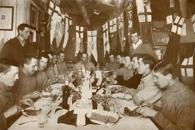 Kapteeni Scottin viimeinen syntymäpäiväillallinen 6. kesäkuuta 1911, 1913 tekijältä Herbert Ponting