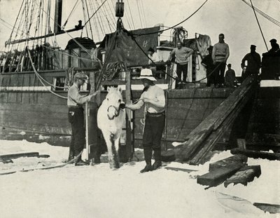 Ponien poistuminen, c19101913, 1913 tekijältä Herbert Ponting