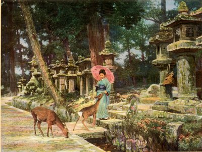 Nara, vanhan Japanin sydän, 1910. tekijältä Herbert Ponting