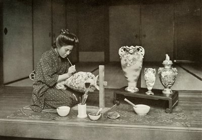 Maalauskeramiikkaa vientiin, 1910. tekijältä Herbert Ponting