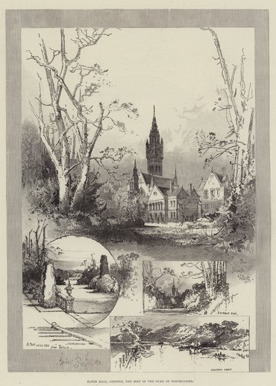 Eaton Hall, Chester, Westminsterin herttuan istuin tekijältä Herbert Railton