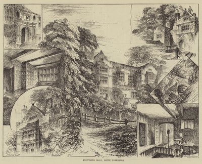 Fountains Hall, Ripon, Yorkshire tekijältä Herbert Railton