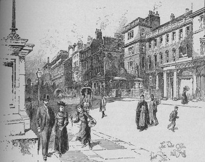 Sotatoimisto, Pall Mall, c1890 tekijältä Herbert Railton