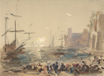 Merimaisema recto, Salaamaton luonnos verso, 1840-1906. tekijältä Hercules Brabazon Brabazon