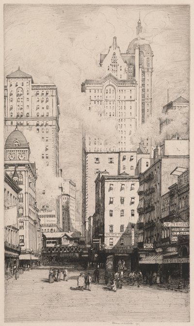 Cortland Street, New York tekijältä Herman Armour Webster