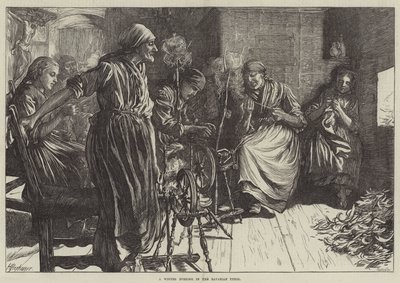 Talvi-ilta Baijerin Tirolissa tekijältä Herman Gustave Herkomer