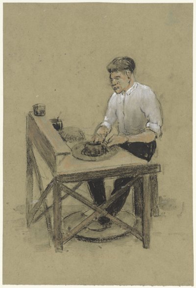 Potter levysoittimellaan tekijältä Herman Heijenbrock