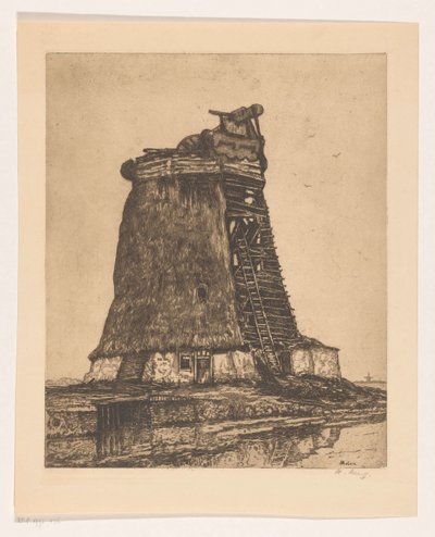 Molen (otsikko esineessä) tekijältä Herman Heuff (signed by artist)