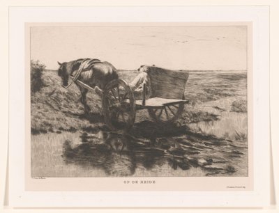 Hevoskärryt nummilla Nummella (otsikko esineessä) tekijältä Herman Johannes van der Weele