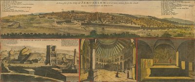 1730-luvun näkymiä Jerusalemista, Herman Mollin karttatieto tekijältä Herman Moll
