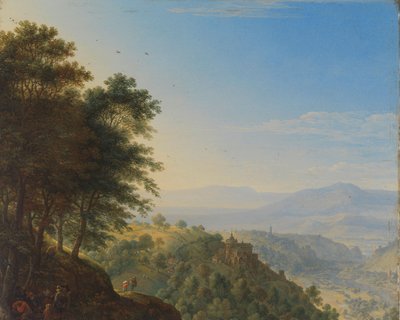 Reinin maisema Boppardin lähellä tekijältä Herman the Younger Saftleven
