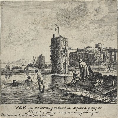 Kevät, 1650 tekijältä Herman the Younger Saftleven
