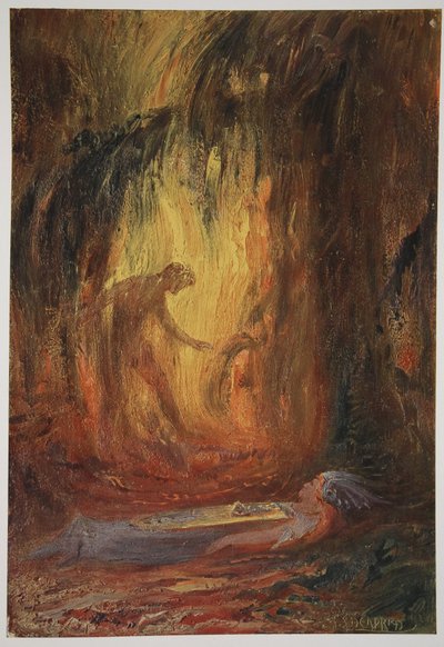 Brunnhilden herääminen, 1906 tekijältä Hermann Hendrich