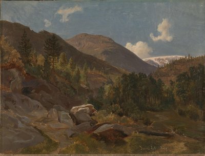 Norjan maisema tekijältä Hermann Kauffmann the Elder